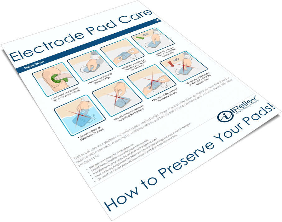 Electrode Pad Care Instructions for TENS Units and TENS + EMS Units