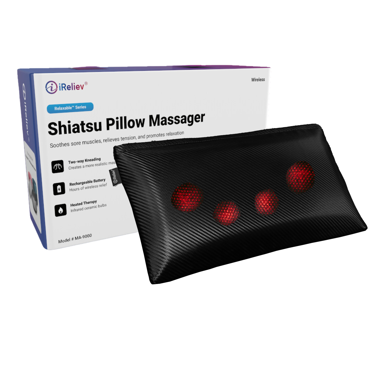 iReliev Shiatsu Pillow Massager with Heat